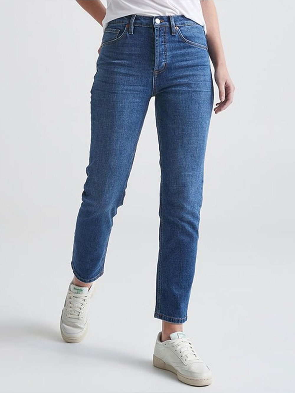 Duer Midweight Performance Denim High Rise Straight Jean